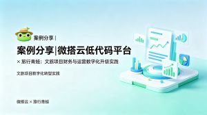 案例分享|微搭云低代码平台 × 旅