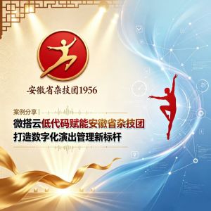 案例分享|微搭云低代码赋能安徽省杂技团 打造数字化演出管理新标杆