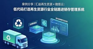 案例分享|汇益再生资源×微搭云：低