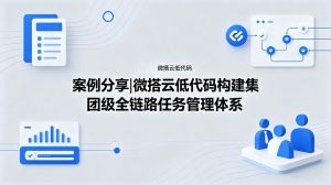 案例分享|微搭云低代码构建集团级全